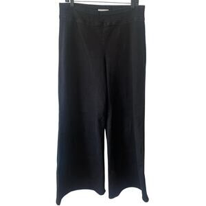 FRAME Jetset High Rise Wide Leg Jeans in Black Size 2 (stretch waist 30-34 x31L)